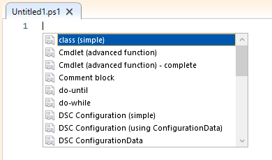 Powershell ISE Snippets